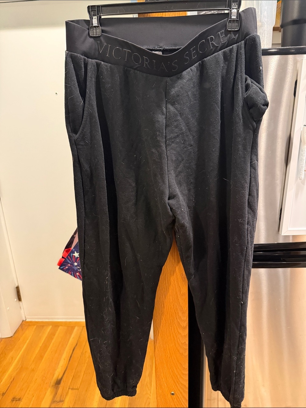 Victoria's Secret Black High-Rise Cozy Jogger Pants